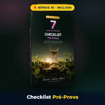 Bônus 10: Checklist Pré-Prova